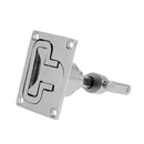 316 Marine Stainless Steel Turning Lock Boat Hatch Handle Flush Hatch Lift 3.2 x 2.7 inches