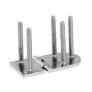 3" x 1.6" Durable 316 Stainless Steel Polished Boat Yacht Delicate Marine Hinge Screw Hardware