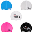 Adult High Stretch Waterproof Silicone Swim Cap Hat Blue