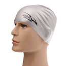 Adult High Stretch Waterproof Silicone Swim Cap Hat Gray