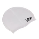 Adult High Stretch Waterproof Silicone Swim Cap Hat Gray