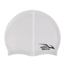 Adult High Stretch Waterproof Silicone Swim Cap Hat Gray