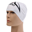 Adult High Stretch Waterproof Silicone Swim Cap Hat White