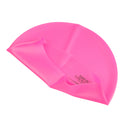 Adult High Stretch Waterproof Silicone Swim Cap Hat Pink