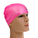 Adult High Stretch Waterproof Silicone Swim Cap Hat Pink