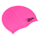 Adult High Stretch Waterproof Silicone Swim Cap Hat Pink