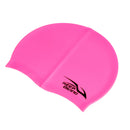 Adult High Stretch Waterproof Silicone Swim Cap Hat Pink