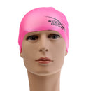 Adult High Stretch Waterproof Silicone Swim Cap Hat Pink