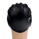 Adult High Stretch Waterproof Silicone Swim Cap Hat Black