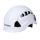 Magicdeal Professional Rock Climbing Head Safety Comfortable Wear Helmet For Mountaineering Caving Rappelling White