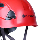 Magicdeal Professionals Rock Climbing Head Safety Comfortable Wear Helmet For Mountaineering Caving Rappelling Red