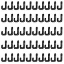 50pcs Kayak Canoes Boats Nylon J Lashing Hooks Bungee Hooks Hole Dia. 4mm