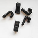 50pcs Kayak Canoes Boats Nylon J Lashing Hooks Bungee Hooks Hole Dia. 4mm
