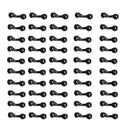 Pack of 50 Nylon Black Kayak Canoe Boat Deck Loops Pad Eye Kayak Accessories