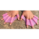Pair Of Finger Webbed Gloves Swimming Training Equipment M Pink