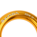 Magicdeal 22KN Rappel Ring Bail-Out Connector for Tree Climbing Arborist Hammock Setting Mountaineering Rescue Gold