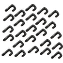 Pieces of 25 Black Lashing Hook Bungee J Hooks for Kayak Canoe Paddle Board Dinghy