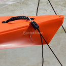 2 Pieces / Set 9.35ft Kayak Canoe Bow and Stern Rope Tie Down Strap with Hooks Pulley 130KG