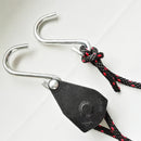 2 Pieces / Set 9.35ft Kayak Canoe Bow and Stern Rope Tie Down Strap with Hooks Pulley 130KG