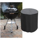 UV Protection Waterproof Black Barbecue Cover for Outdoor Garden Patio Kettle BBQ Grill 76 x 71cm