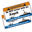 2 Pieces / Set Vinyl Self Adhesive Waterproof Warning Stickers Decals Lables for Kayak Inflatable Boat Paddle Oar