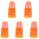 5 Pieces/Set Lifesaving Emergency SOS Safety Whistle for Hiking Camping Travel Boating Water Rescue with Lanyard Hole