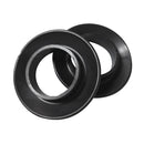 2 Pieces Black Rubber Kayak Paddle Drip Rings Universal for Kayak and Canoe Paddles