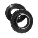 2 Pieces Black Rubber Kayak Paddle Drip Rings Universal for Kayak and Canoe Paddles