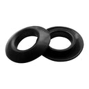 2 Pieces Black Rubber Kayak Paddle Drip Rings Universal for Kayak and Canoe Paddles