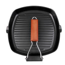 Outdoor Camping Cooking BBQ Portable Folding Frying & Grill Non-stick Iron Pan 8.3"