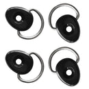 4 Pieces Kayak Canoe Boat D Ring Tie Down Loop Safety Deck Fitting Accessories