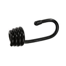 2 Pieces Plastic Coated Steel Wire Hooks for 0.3inch Shock Cord Bungee Elastic Rope Black