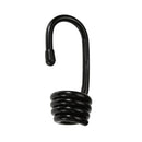 2 Pieces Plastic Coated Steel Wire Hooks for 0.3inch Shock Cord Bungee Elastic Rope Black