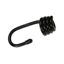 2 Pieces Plastic Coated Steel Wire Hooks for 0.3inch Shock Cord Bungee Elastic Rope Black