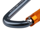28KN Professional Safety Master Lock D Shape Auto Locking Carabiner Rock Climbing Equipment Outdoor Tool