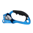 Rock Climbing Ascender for Right Hand Blue with Auto Lock Carabiner