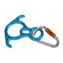 50KN Safety Figure 8 Descender Belay Device + 25KN D-Shape Carabiner Hook for Outdoor Rock Climbing