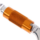 50KN Safety Figure 8 Descender Belay Device + 25KN D-Shape Carabiner Hook for Outdoor Rock Climbing