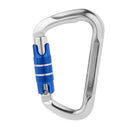 25KN/ 5500lbs D Ring Twist Auto Locking Aluminum Alloy Carabiner Clip Hook Rock Climbing Rope Access Rescue Caving
