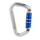 25KN/ 5500lbs D Ring Twist Auto Locking Aluminum Alloy Carabiner Clip Hook Rock Climbing Rope Access Rescue Caving