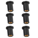 6 Pieces Motorcycle / ATV M5 Rubber Well Nut Windscreen & Fairing Wellnuts