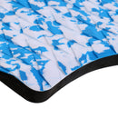1 Set of 9 Pieces EVA Foam Surfboard Traction Pads with Tail Pad Surfing Surf Full Deck Grips, White + Blue