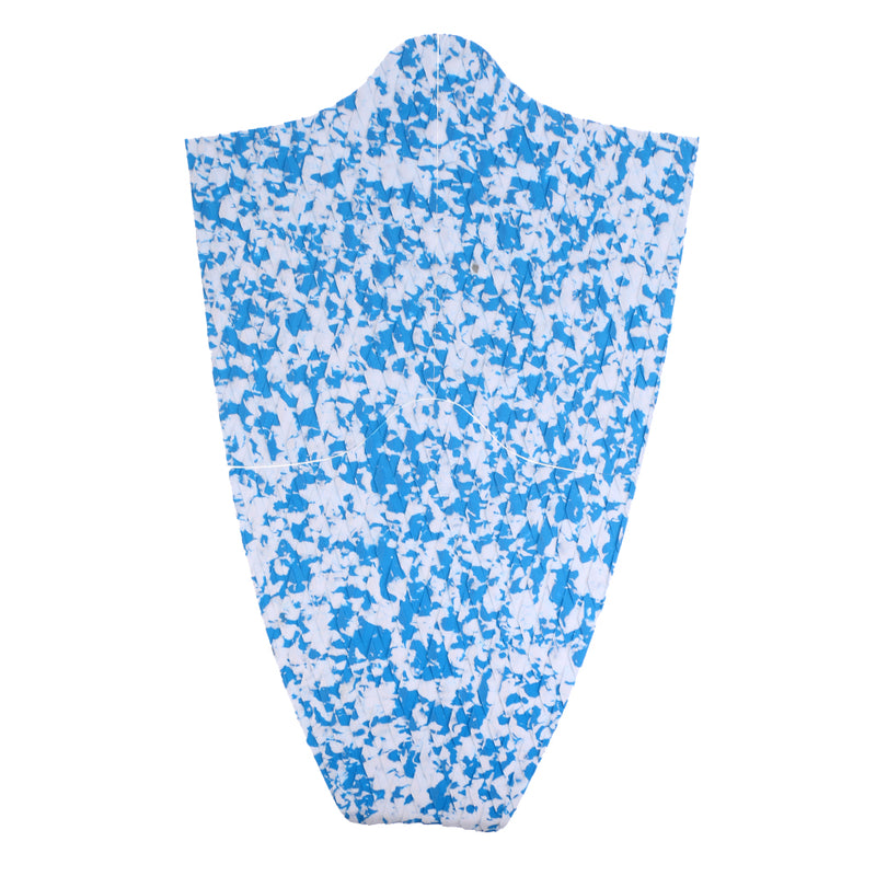 1 Set of 9 Pieces EVA Foam Surfboard Traction Pads with Tail Pad Surfing Surf Full Deck Grips, White + Blue