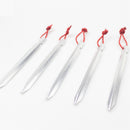 Magicdeal 10Pcs/Set 18cm Aluminum Alloy Tent Pegs Nail Stake for Camping Hiking Awning Trip Kit Silver