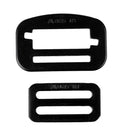 2 Pairs Alloy Steel Fastener Locking Clip for Rock Climbing Harnesss Black