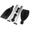 2 Pair 126cm Aluminum Detachable Afloat Oars Paddles for Inflatable Boat Kayak