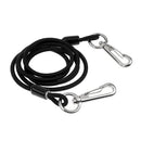 Elastic Rubber 3.3ft Coiled Kayak Canoe Boat Paddle Leash Fishing Rod Tether Safety Lanayrd Accessories