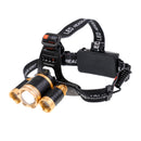 New 1800 Lumen 3x T6 LED 4 Modes Headlamp Night Fishing Hunting Running Cycling Camping Hiking Travel Outdoor Headlight Torch Work Light