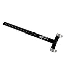 30 x 10 cm Black Archery Aluminum Alloy Bow Square-T Tuning Tool for Recurve & Compound Bow Longbow