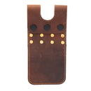 Cow Leather Archery Arrow Quiver Holder Side Hip Belt Bag Pocket - Brown